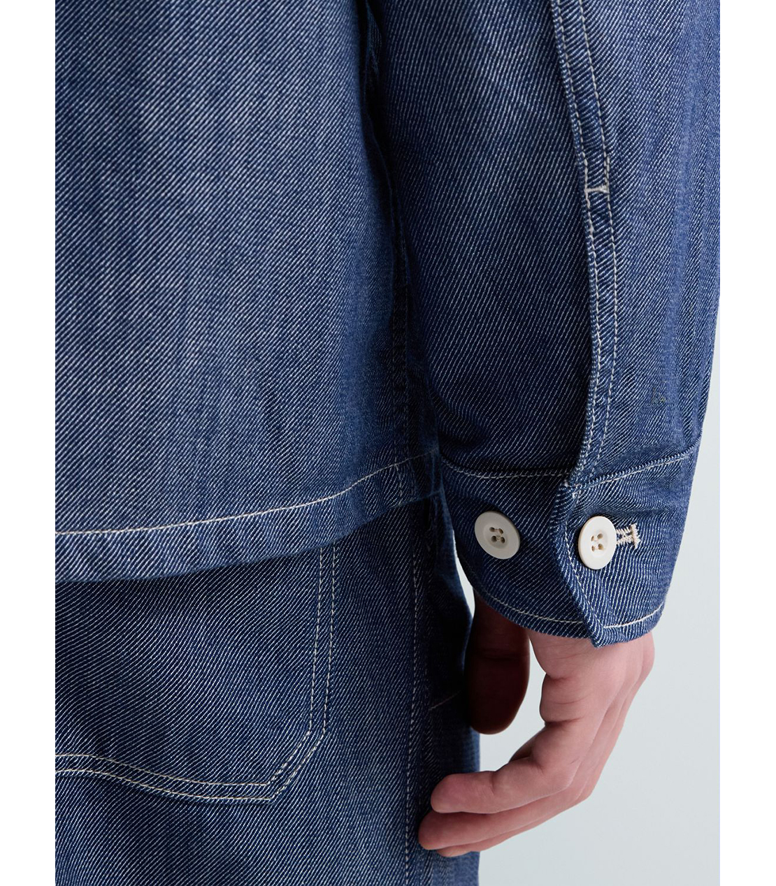 ライトデニムカバーオール（セットアップ） 詳細画像 ダークブルー 7